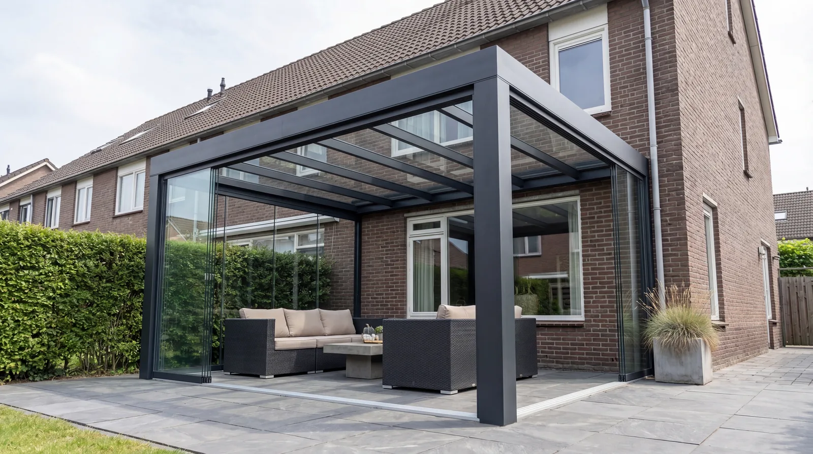 Verandera Cube tuinkamer met strakke daklijn — modern architectonisch ontwerp